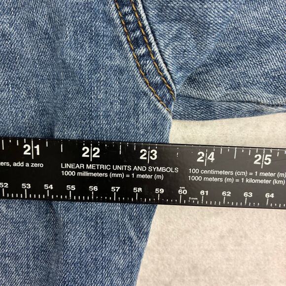 Mudd Y2K Denim Jacket Men's Medium Grunge Distressed Blue Jean 100% Cotton 2020 - Picture 8 of 10